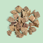 beef liver raw dog food treats up close