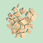 chicken breast raw dog food treats up close