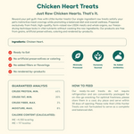Little Hunter Freeze Dried Raw Chicken Heart Treats Package Back